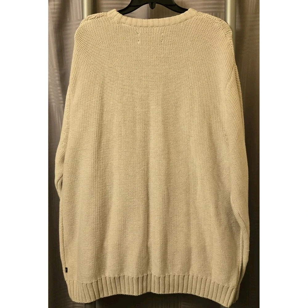 Chaps Ivory Classics Cable Knit Pullover Round Neck Long Sleeve Sweater Mens XXL